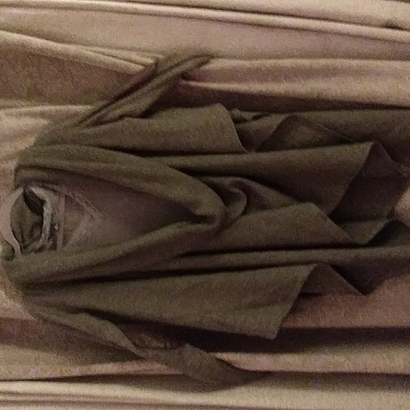 Women's FAB LUX Merino Wool Cape w/Cowl Neck+Chic Capped Leather Elbows. Sz:S - Picture 2 of 8